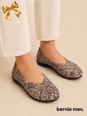 Bernie Mev Woven Slip On Shoes Multicolor Womens Size 5.5/36